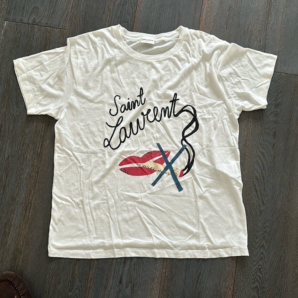 Saint Laurent oversized graphic t-shirt